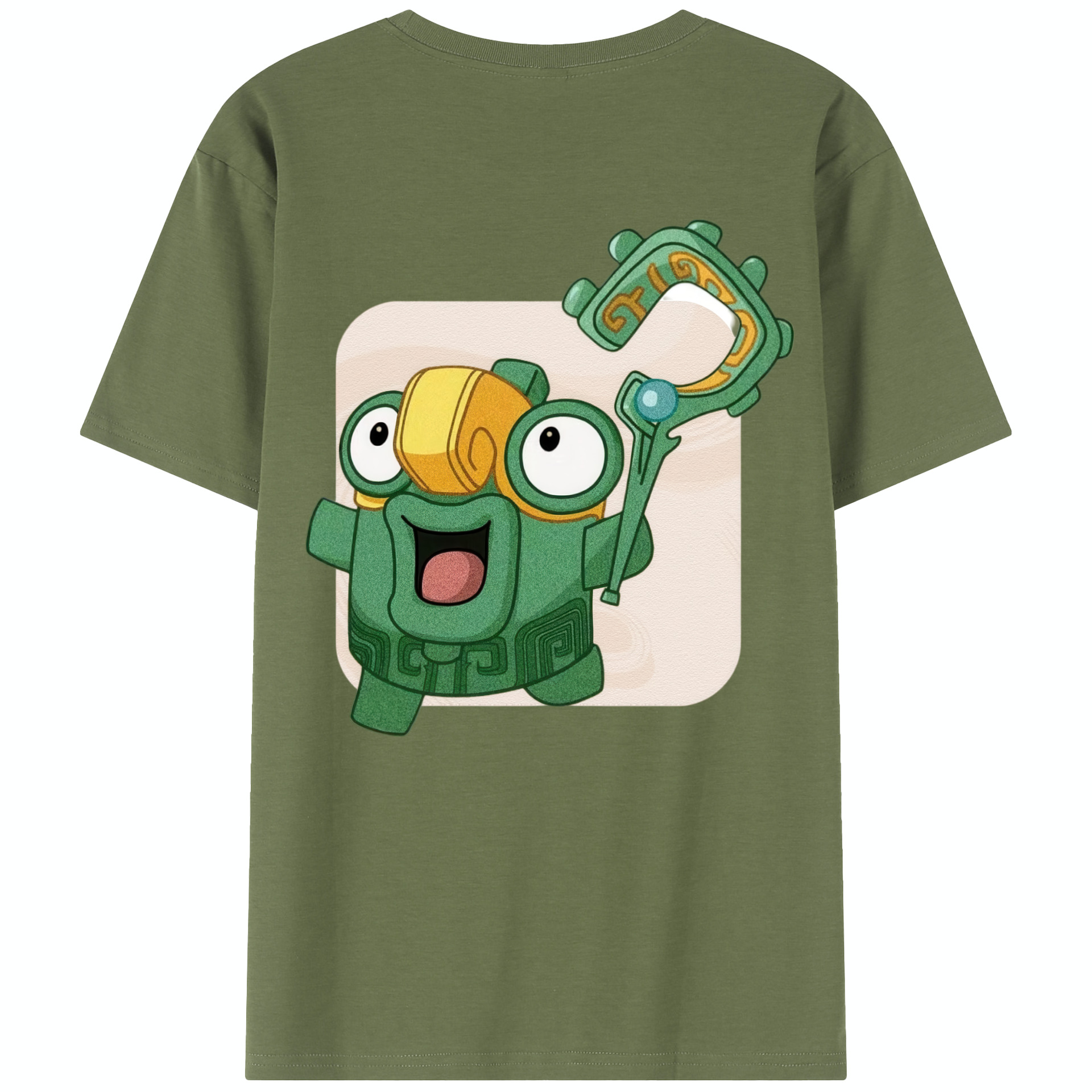 （画像用） Ne Zha 2 ナタ 魔童の大暴れ 綿100％半袖Tシャツ（背面プリント）